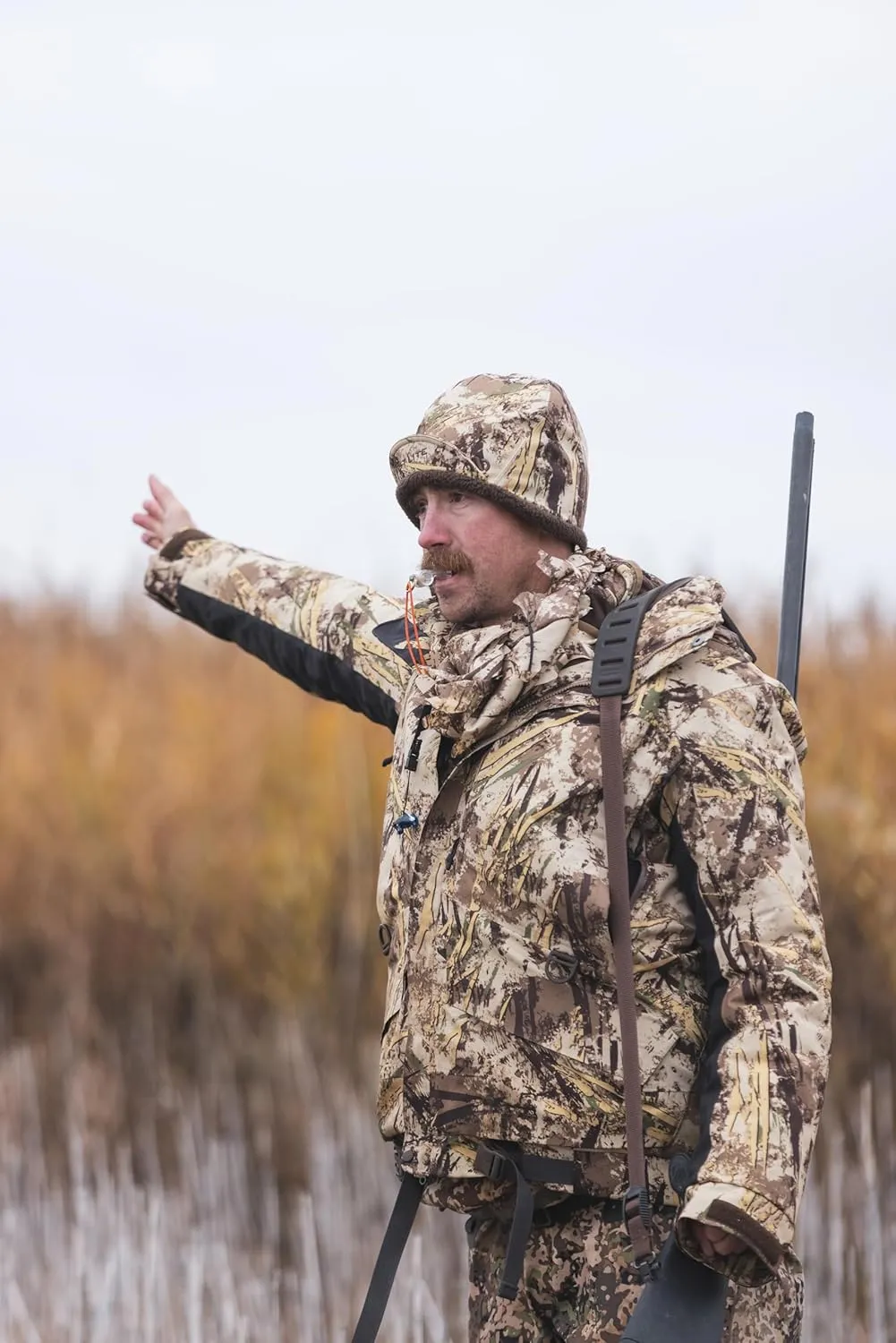 First Lite Tundra Brim Beanie - Warm Fleece Camo Hunting Hat