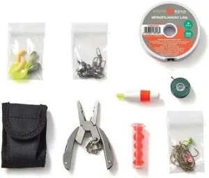 Fishing & Hunting Mini Kit, 45 Pieces – Outdoor Pocket Survival Kit, Resealable Waterproof Bag, Tactical Gear & Accessories