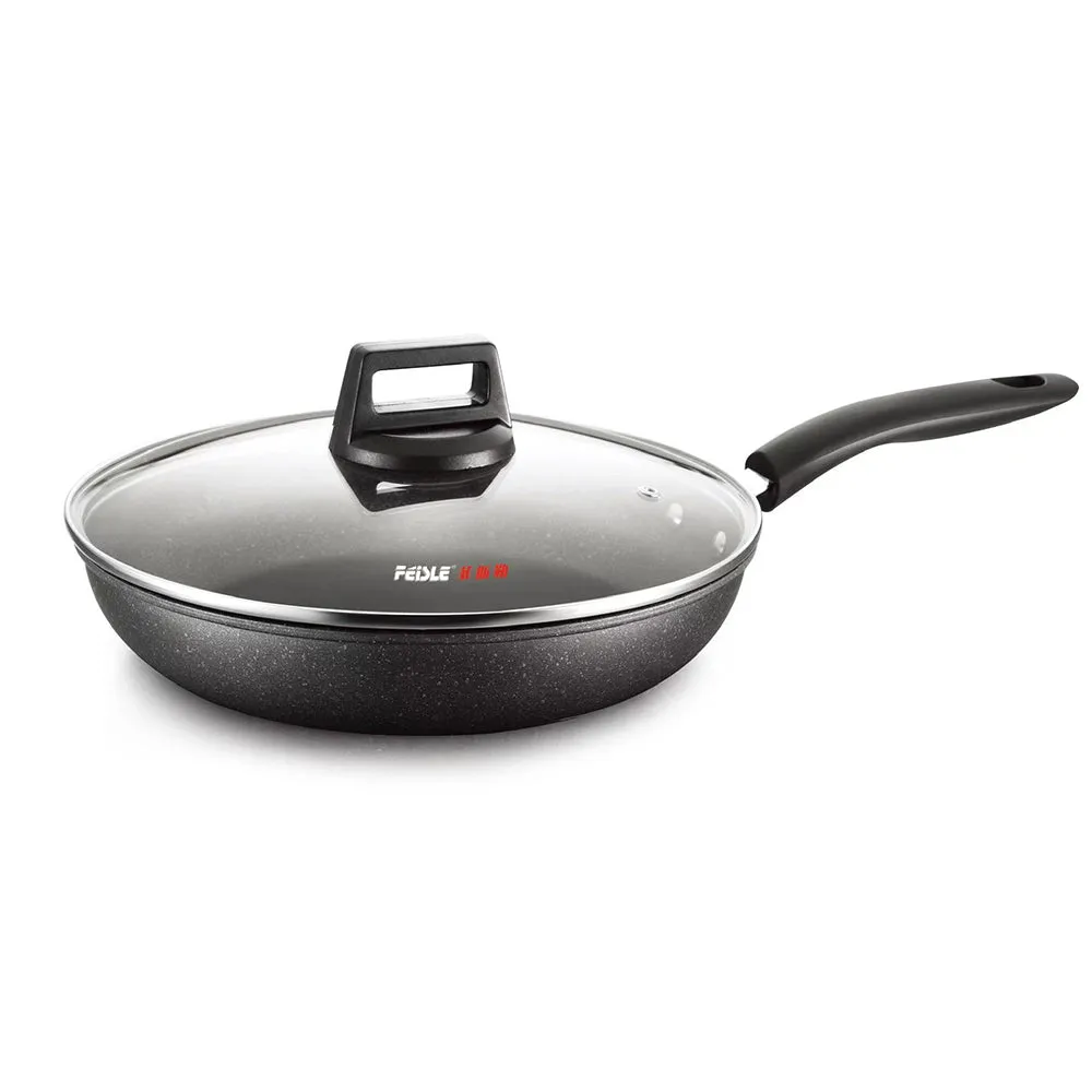 Fissler Non-Stick Iron Frying Pan with Glass Lid - 28cm