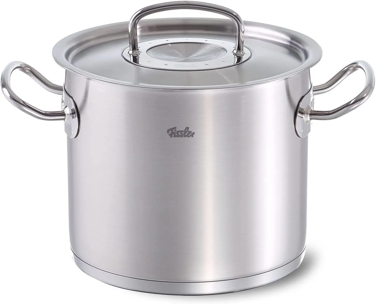 Fissler Original Profi Collection Innovative Stainless Steel Stew Cooking Pot Cookware with Cookstar Base, 5.5-Quart (F084113200000)