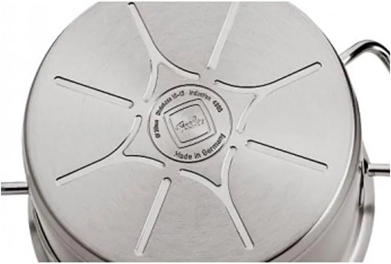Fissler Original-Profi Collection Stainless Steel 11 Inch Serving Pan with High Dome Metal Lid