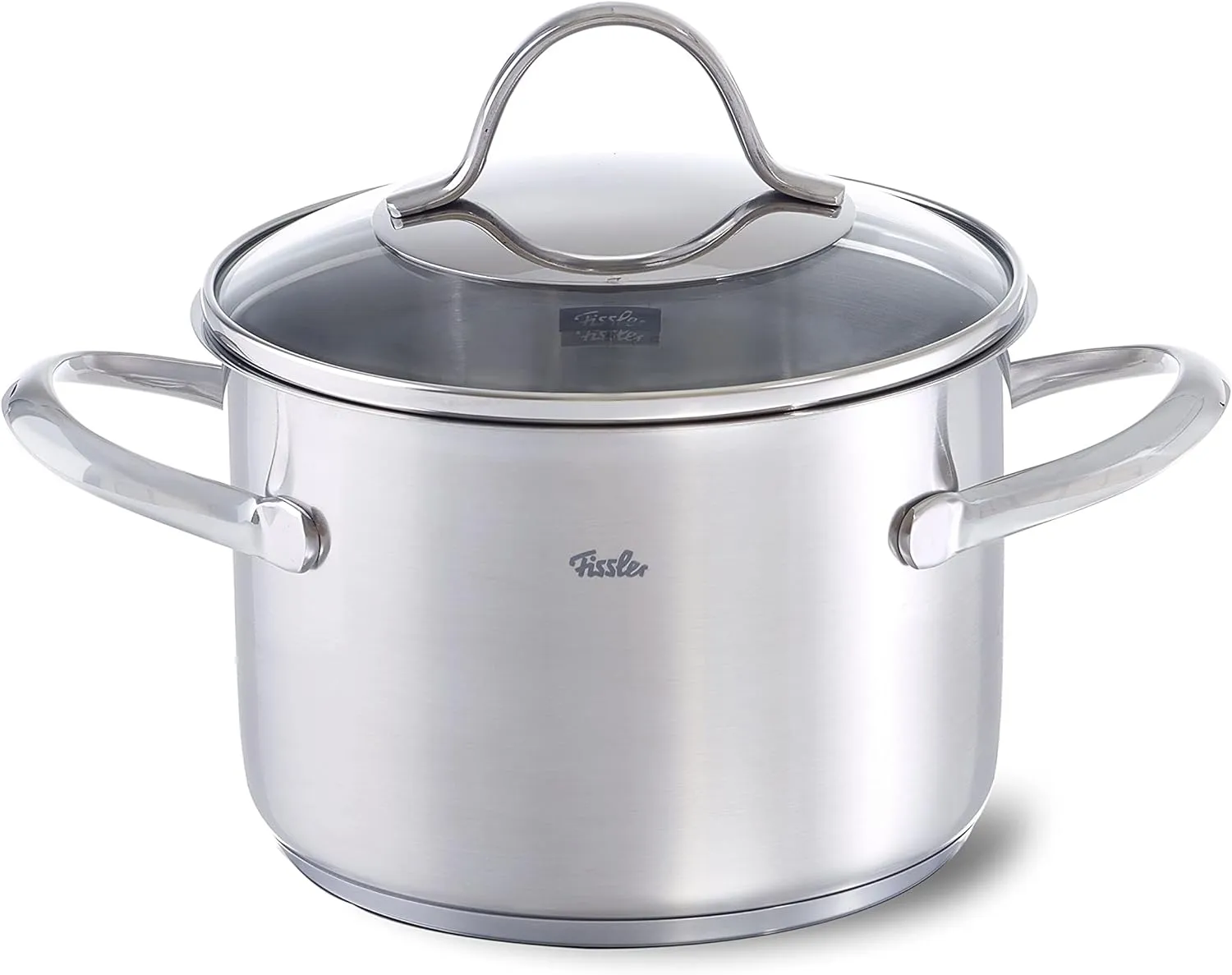 Fissler Paris/Stainless Steel Saucepan (2.1 L, Diameter 16 cm) with Glass Lid, Pouring Rim, Energy Saving - Induction