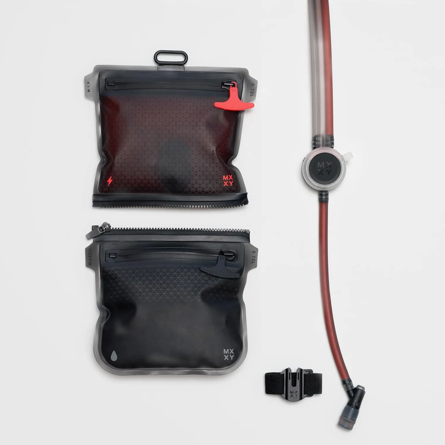 Flexx Hydration Pack with Dual Reservoirs – Customize Electrolyte & Water Mix with Easy Dial Adjustment, Universal Backpack Compatibility, Leak-Proof & Easy-Clean Design for Running, Cycling, and more