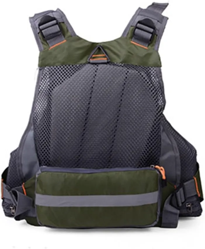 Fly Fishing Vest Pack Universal Fit, Breathable Fishing Backpack with Rod Holders