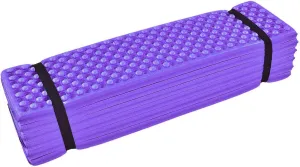 Folding Outdoor Hiking Mountaineering Camping Mat, Comfortable Outdoor Xpe Material Foam Camping Mat, Soft and Comfortable Egg Lattice Foam Sleeping Pad (Purple)