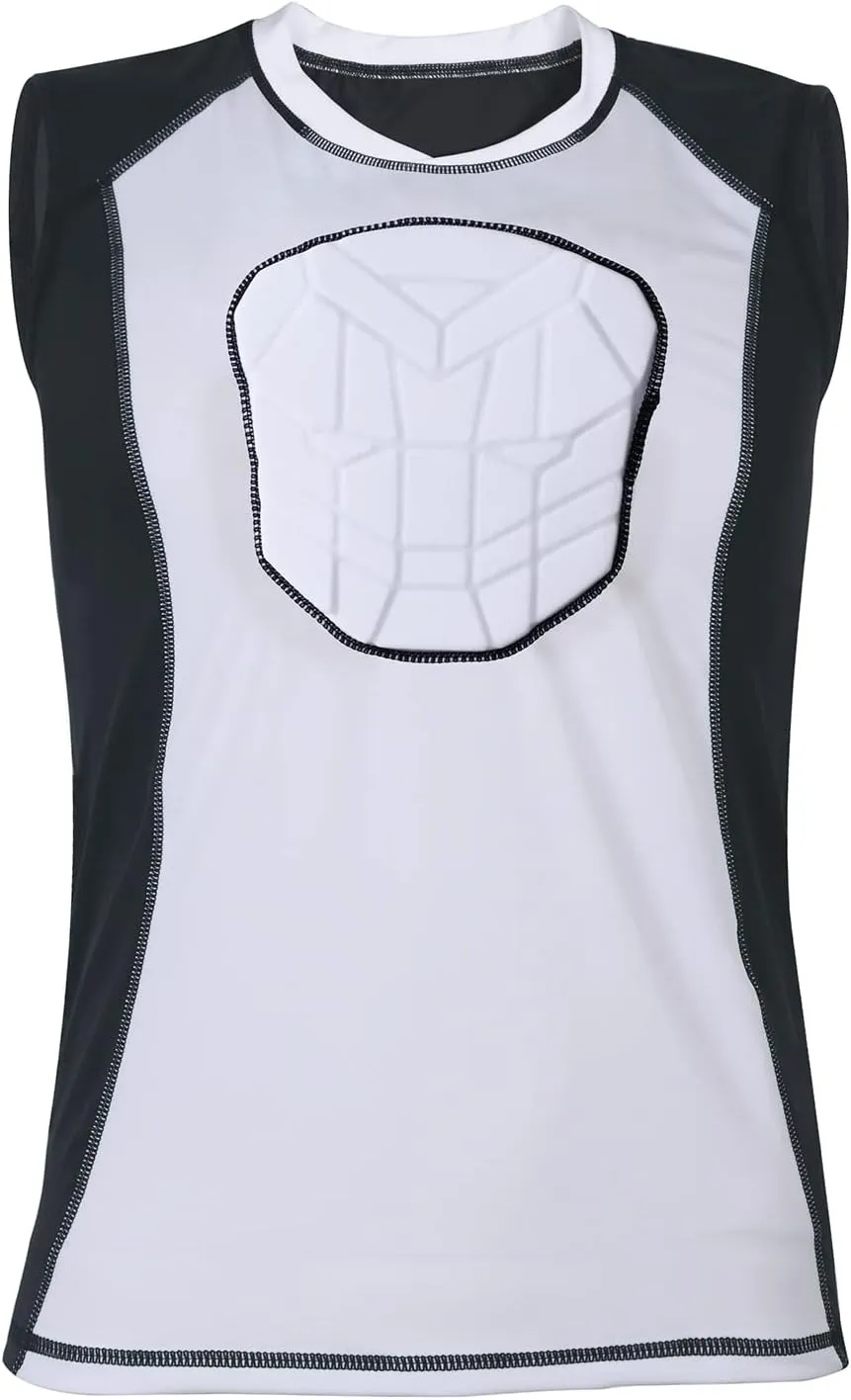 Football Rib Protector Chest Protector Padded for Baseball Soccer Basketball