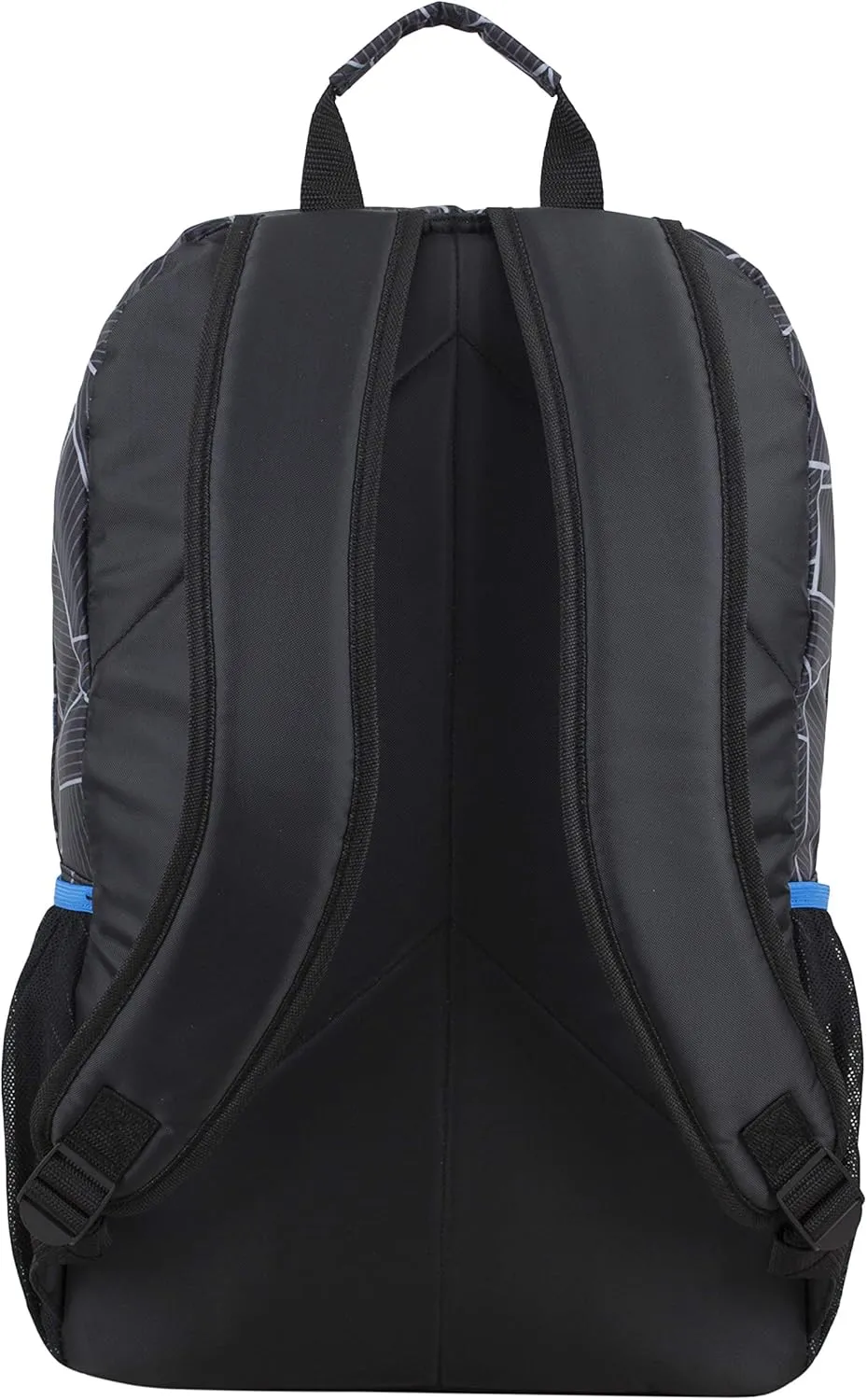 FUEL Travel Commuter Laptop Daypack Large Bag Backpack, Fits 17.5" Laptop, Interior Tech Sleeve, Blue/Geo Cracks Print