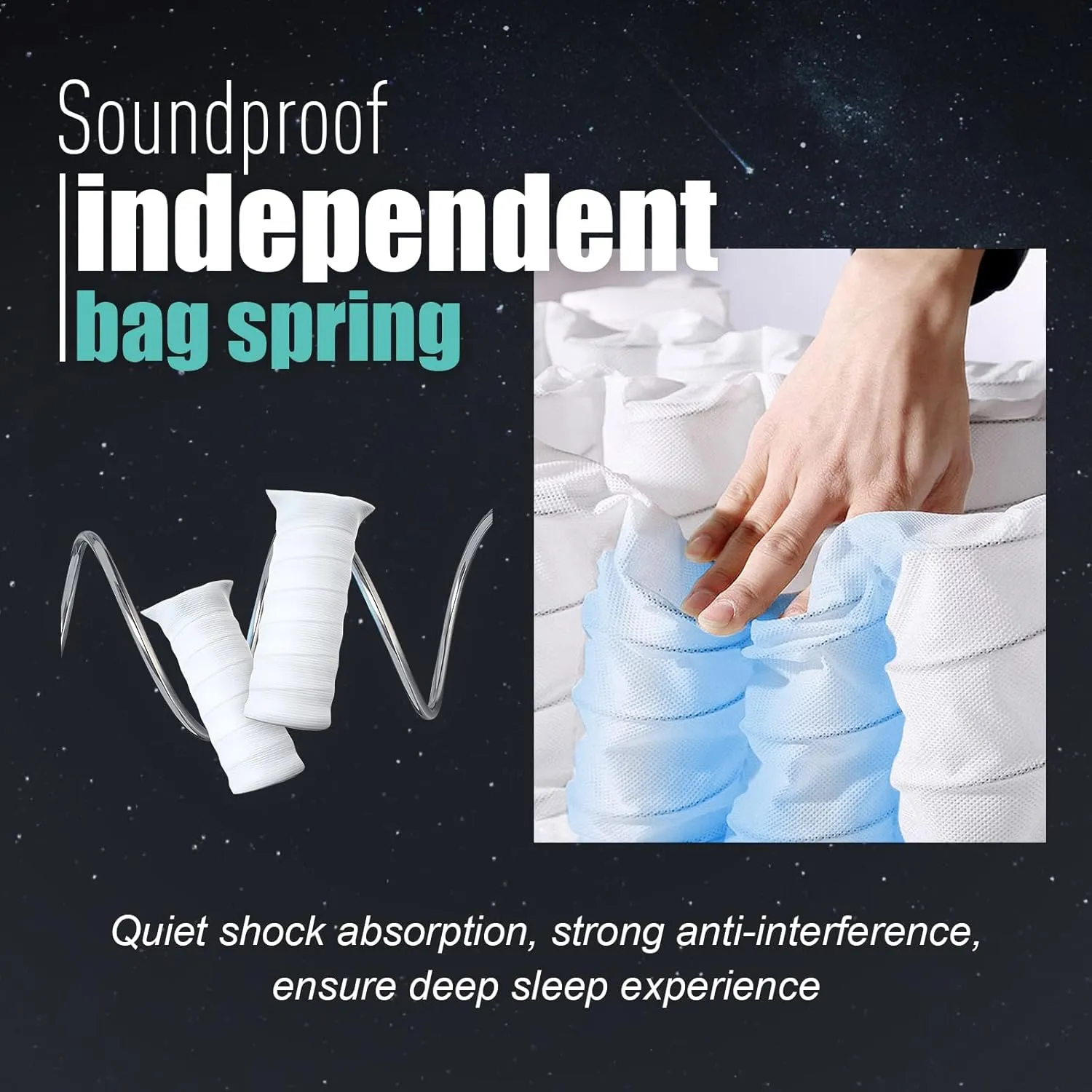 Full Mattress 12 inch Full Size Mattress 75"*54"*12" Healthy Material Soft Comfortable Breathable Four-Sided Reinforcement Quiet Easy to Clean Vacuum Packed