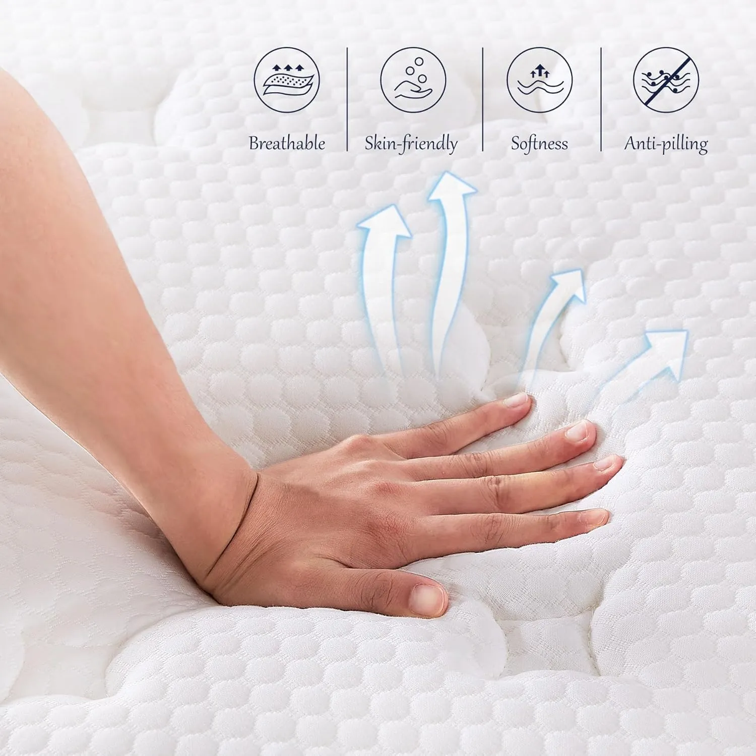 Full Size Mattress, 10 inch Hybrid Full Mattress in a Box, Memory Foam Mattress with Pocket Springs, Pressure Relief & Motion Isolation, CertiPUR-US Certified, Medium Firm