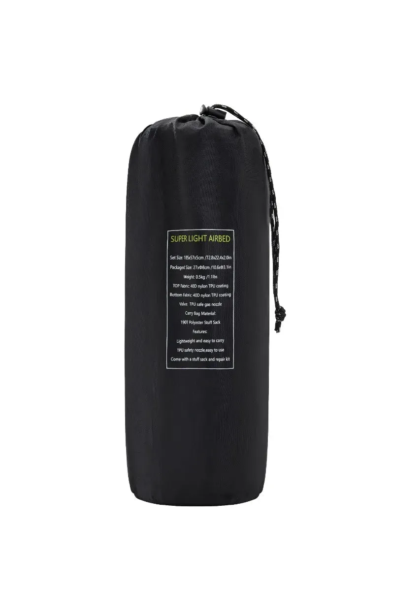 FUNDANGO Single Air Pad Ultralight Inflatable Camp Mattresses Sleeping Pad