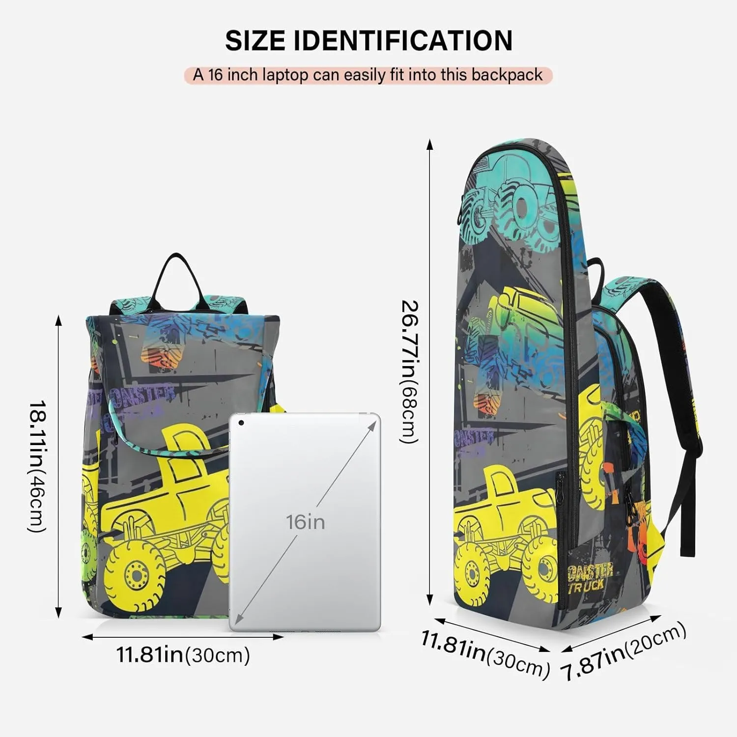 GAIGEO Cool Street Basketball Grey Tennis Backpack, Expandable Tennis Bag 2 Rackets, Sandwich Mesh Back, Breathable not Stuffy