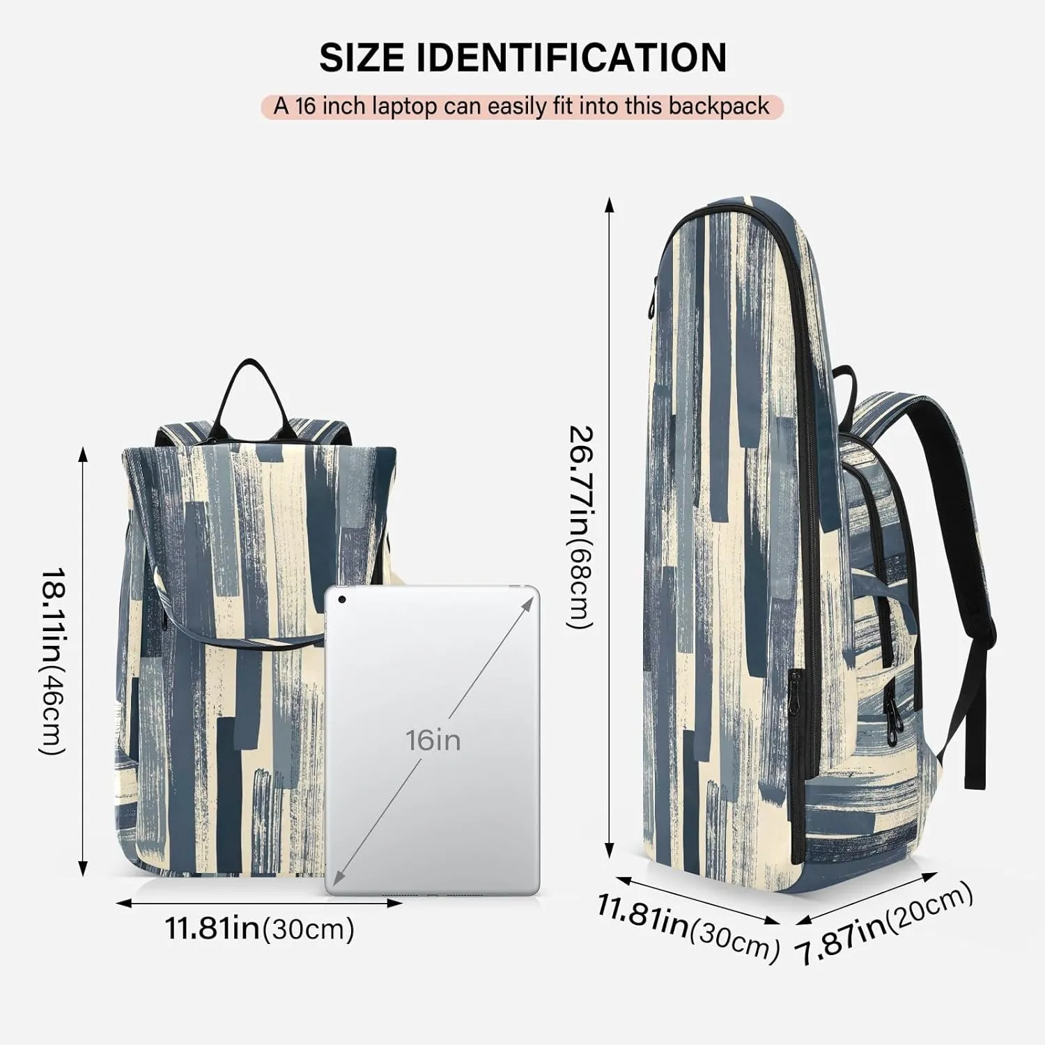 GAIGEO Teal Dragonflies Dark Tennis Backpack, Large Capacity Tennis Racket Bag, Various Storage Methods