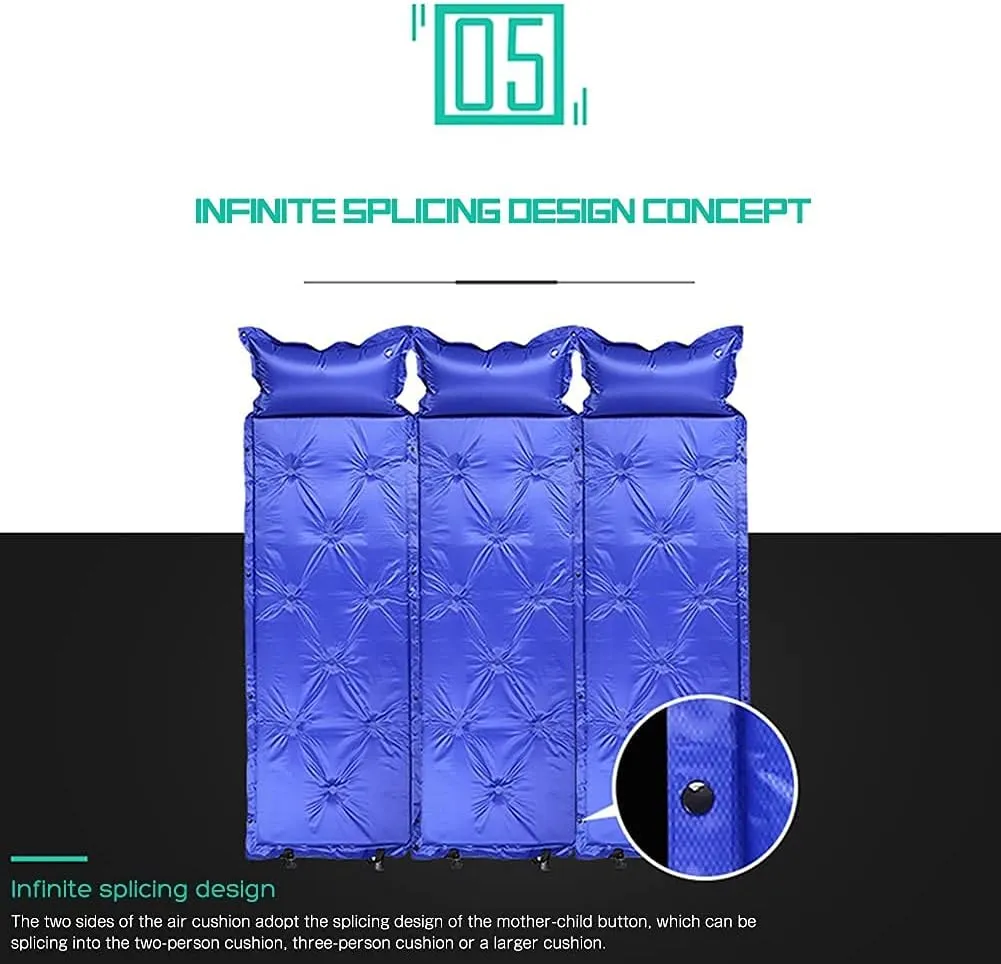 GaRcan Camping Mattress Inflatable Mattresses Camp Inflatable Mattress Outdoor Camp Mat Tent Mat Sleeping Pad Hiking Trekking (1 One Seat)