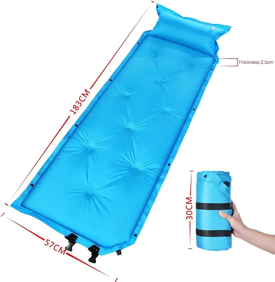 GaRcan Camping Mattress Inflatable Mattresses Camp Inflatable Mattress Outdoor Camp Mat Tent Mat Sleeping Pad Hiking Trekking (1 One Seat)