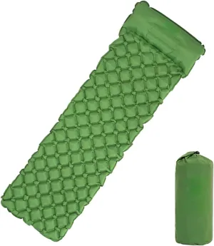 GaRcan Pad Camping Mat Inflatable Sleeping with Pillow Air Mattress Cushion Sleeping Bag Air Sofas Inflatable Sofa (OneSize One Seat)
