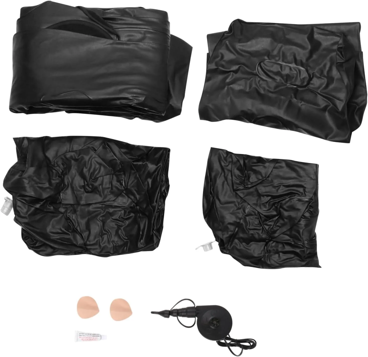 Garneck 1 Set Air Mattress for Camping Sleeping Bed Traveling Pad Mattresses Inflatable Mattress Inflatable Cushion Foldable Ground Mat Beach Mat Black Flocking