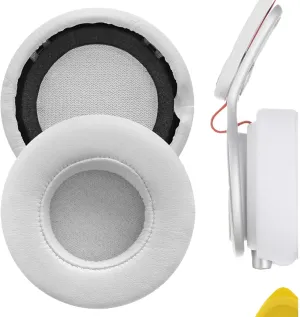 Geekria QuickFit Replacement Ear Pads Compatible with Monster Beats MIXR Headphones, Ear Cushions (White)