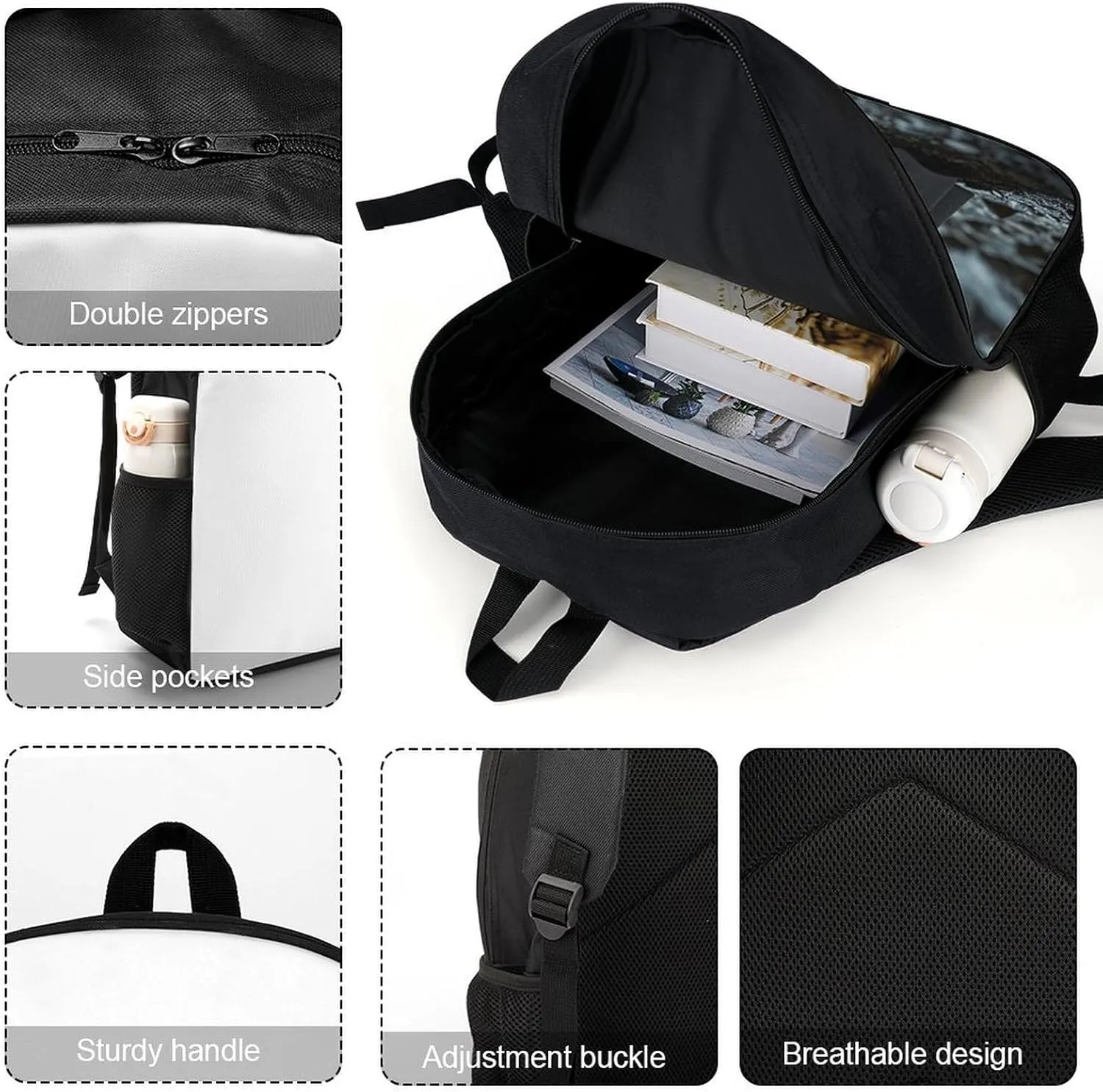 Ghost Imp Backpack, Laptop Backpack for Men, 17 Inch Travel Hiking Daypack, Casual Backpack
