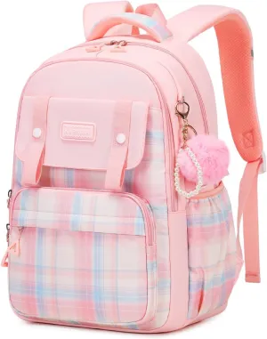 Girls Backpack, Ideal School Backpack for Girls from Elementary to Teen Years, Kawaii Bookbag Cute Large Capacity