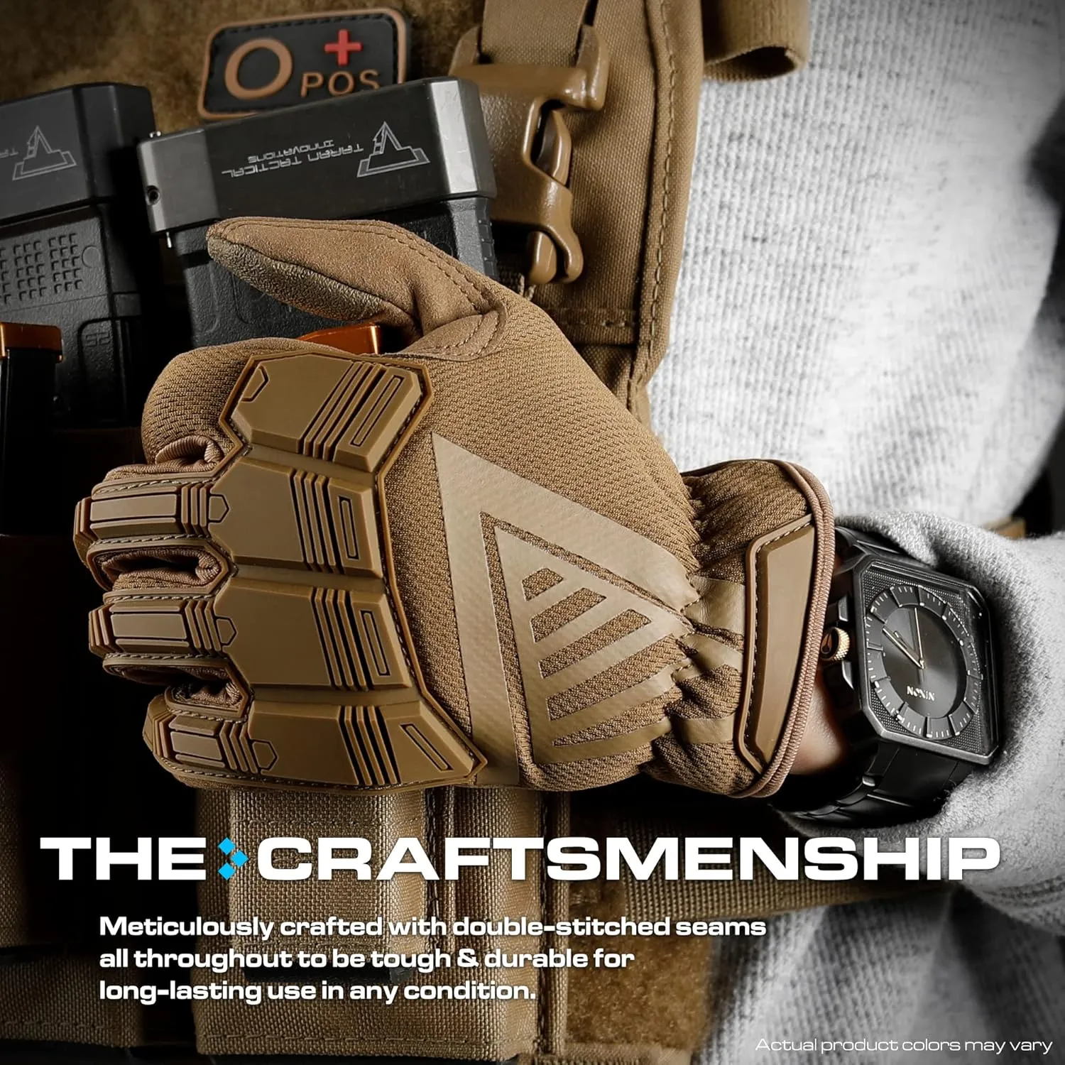 Glove Station - Impulse Guard Tactical Gloves for Men - Touch Screen Working Gloves Ideal for Sports & Outdoors, Motorcycle and Hunting