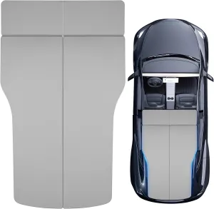 Gonex Memory Foam Mattress for Tesla Model Y 3, 2.6" High Density Soft Car Camping Mattress, Foldable with Soft Washable Cover & Storage Bag, Fits Frunk Trunk, Portable for Road Trips, 76" x 43"