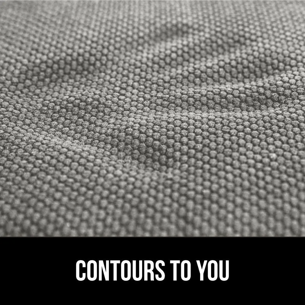 GORILLA GRIP Slip Resistant Chair Cushions, No Ties Required, Memory Foam Pads for Dining Room, Kitchen Table, Office, Rocking Chairs, Plush Seat Cover Cushion Pad, Home Decor, Set of 4, 16x16, Gray