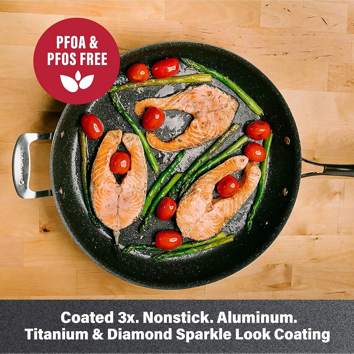 Granite Stone Coated Nonstick Frying Pan - 10 Inch Emerald, Skillets Cooking and Frying – PFOA Free