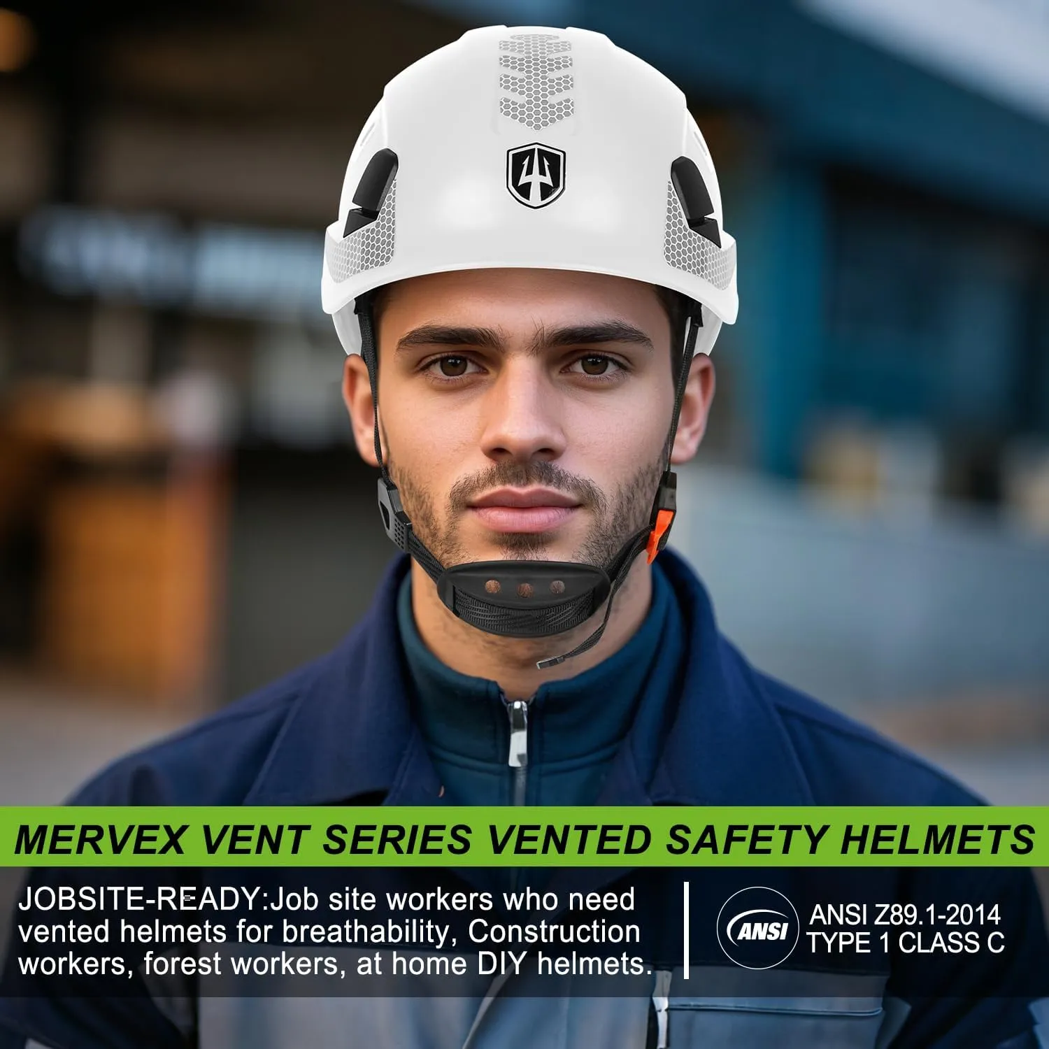 GREEN DEVIL Safety Helmet Construction Hard Hat ANSI Z89.1 Cascos De Construccion Vented ABS Work Hardhat for Men Women