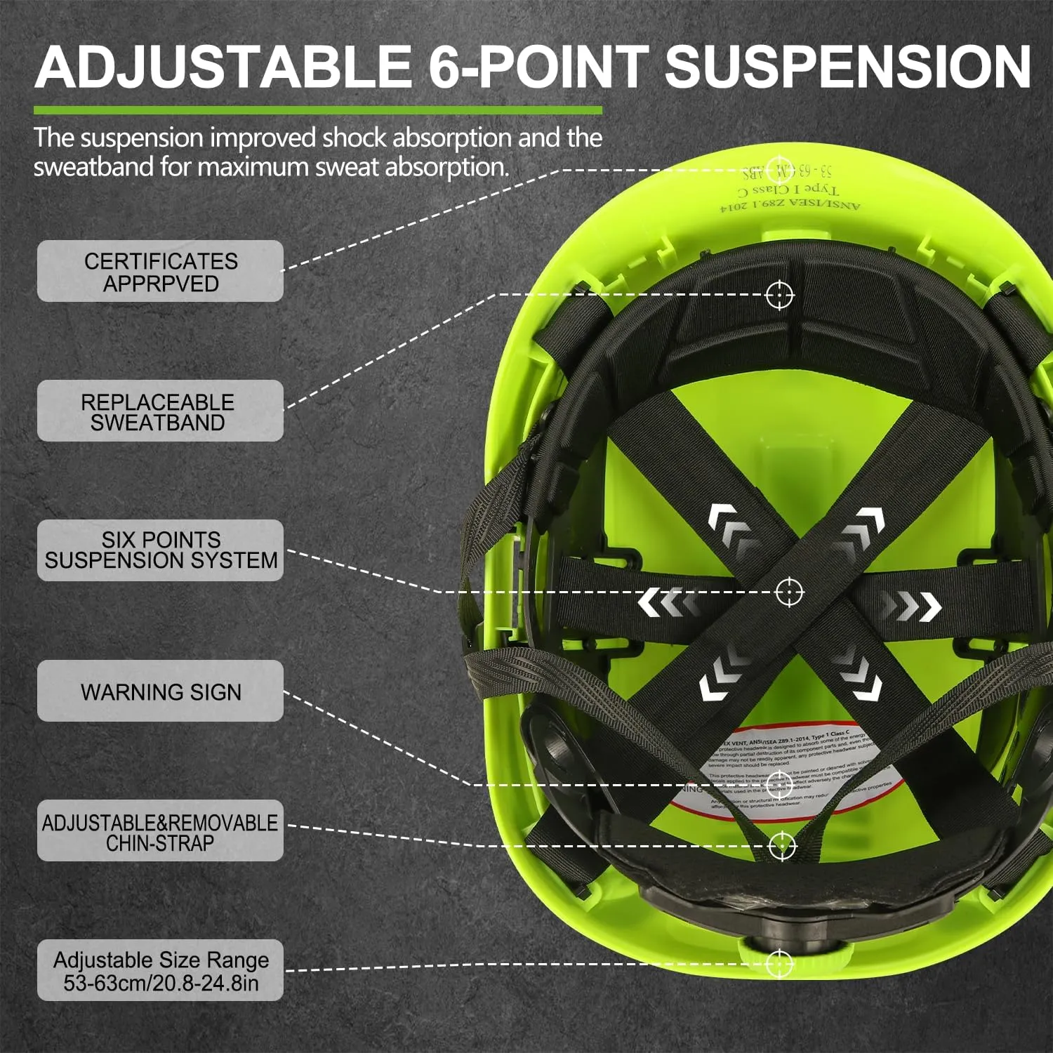 GREEN DEVIL Safety Helmet Construction Hard Hat ANSI Z89.1 Cascos De Construccion Vented ABS Work Hardhat for Men Women