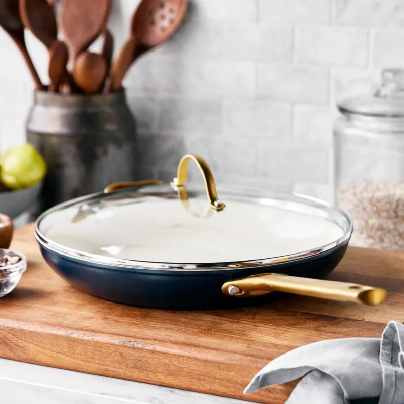 GreenPan ¬ô Reserve Twilight 12" Ceramic Non-Stick Frying Pan with Lid