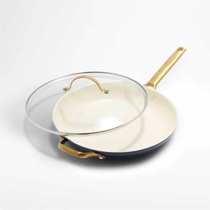 GreenPan ¬ô Reserve Twilight 12" Ceramic Non-Stick Frying Pan with Lid