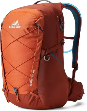 Gregory Inertia 24L H2O Unisex Day Hiking Backpack with included Water Reservoir/Bladder, One Size Fits All, Redrock