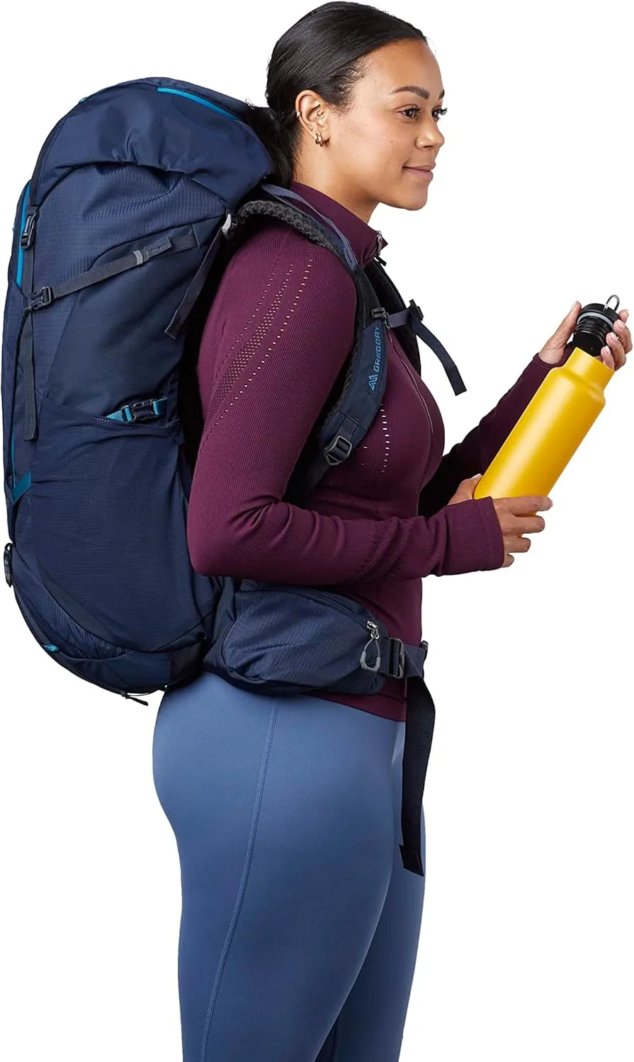 Gregory Jade 53L Women's Day Hiking Backpack, Ventilated Backpanel, Built-In Hydration Attachment for Bladder (Reservoir Not Included), Small/Medium, Moab Orange