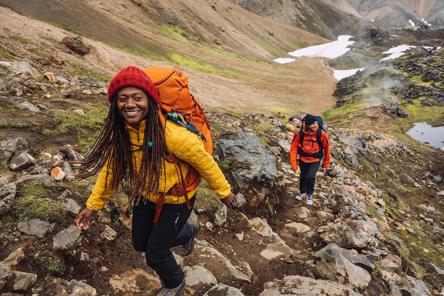 Gregory Jade 53L Women's Day Hiking Backpack, Ventilated Backpanel, Built-In Hydration Attachment for Bladder (Reservoir Not Included), Small/Medium, Moab Orange