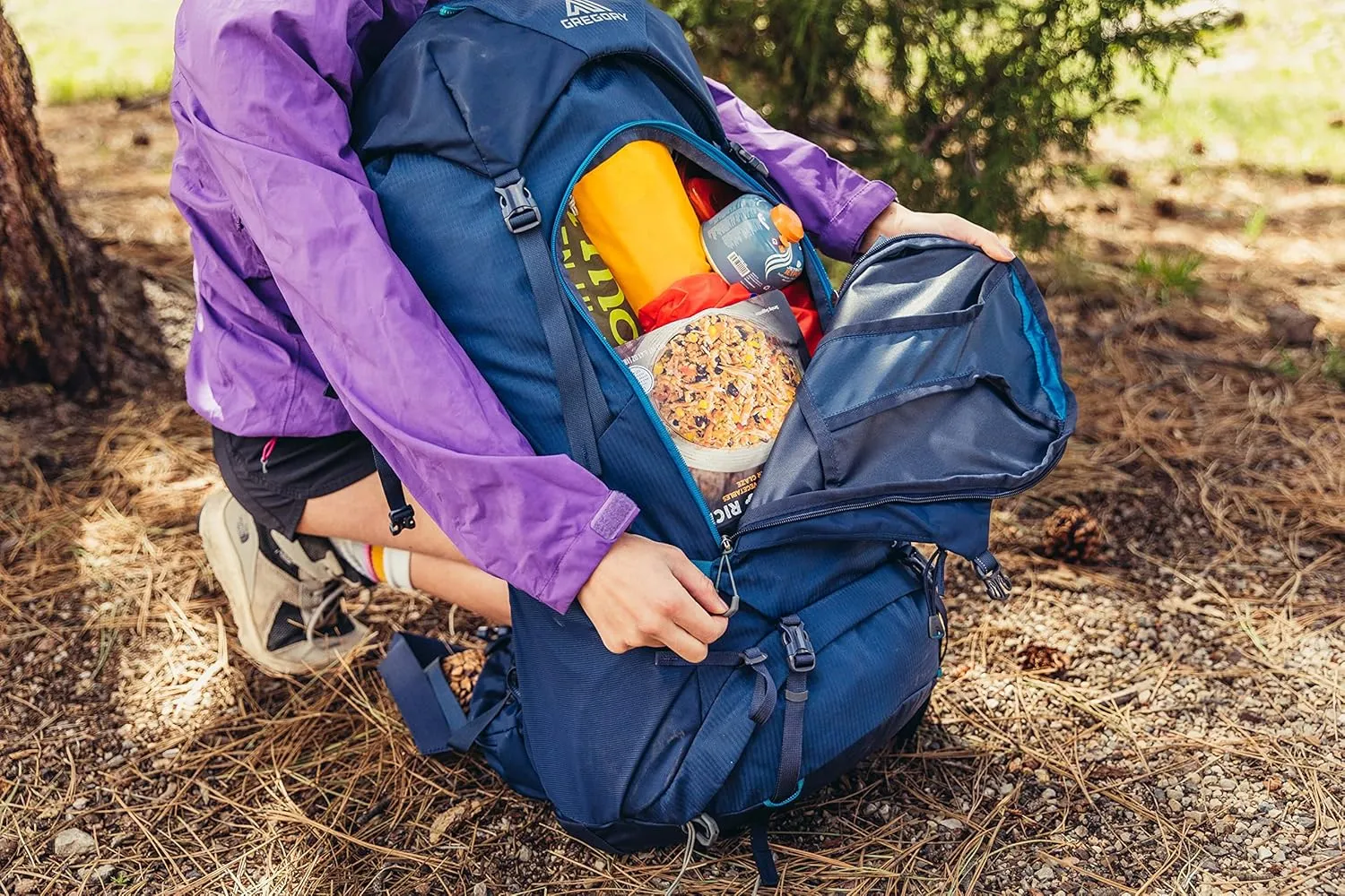 Gregory Jade 53L Women's Day Hiking Backpack, Ventilated Backpanel, Built-In Hydration Attachment for Bladder (Reservoir Not Included), Small/Medium, Moab Orange