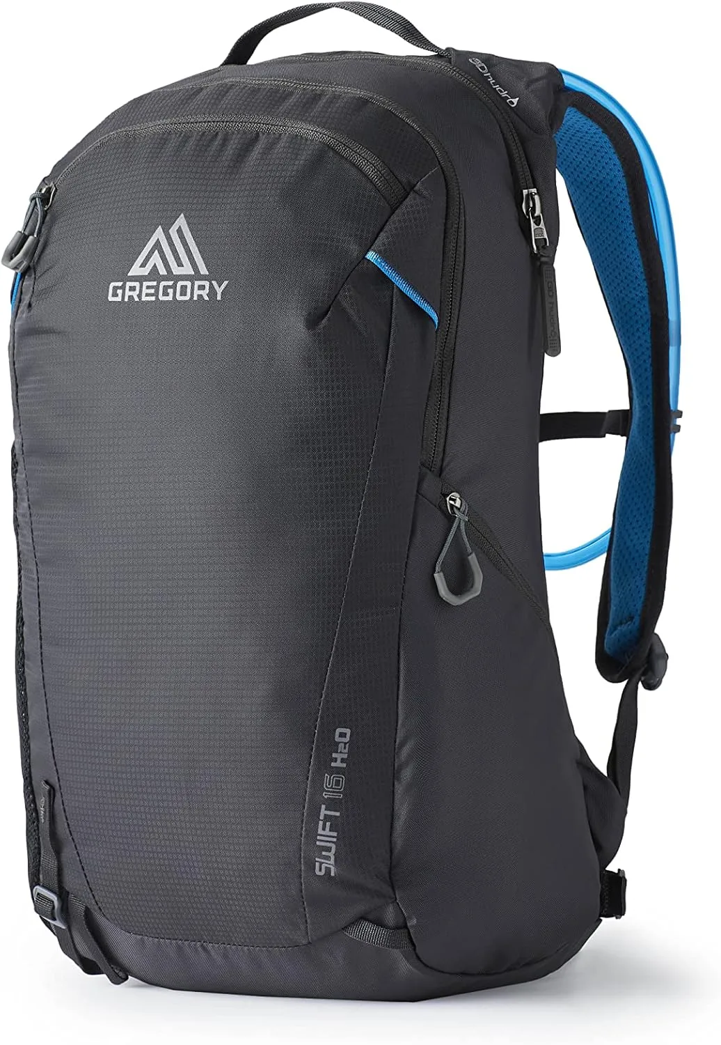 Gregory Swift 16L H2O Women's Day Hiking Backpack, Breathable Foam Backpanel, 2L Water Reservoir Included, Xeno Black