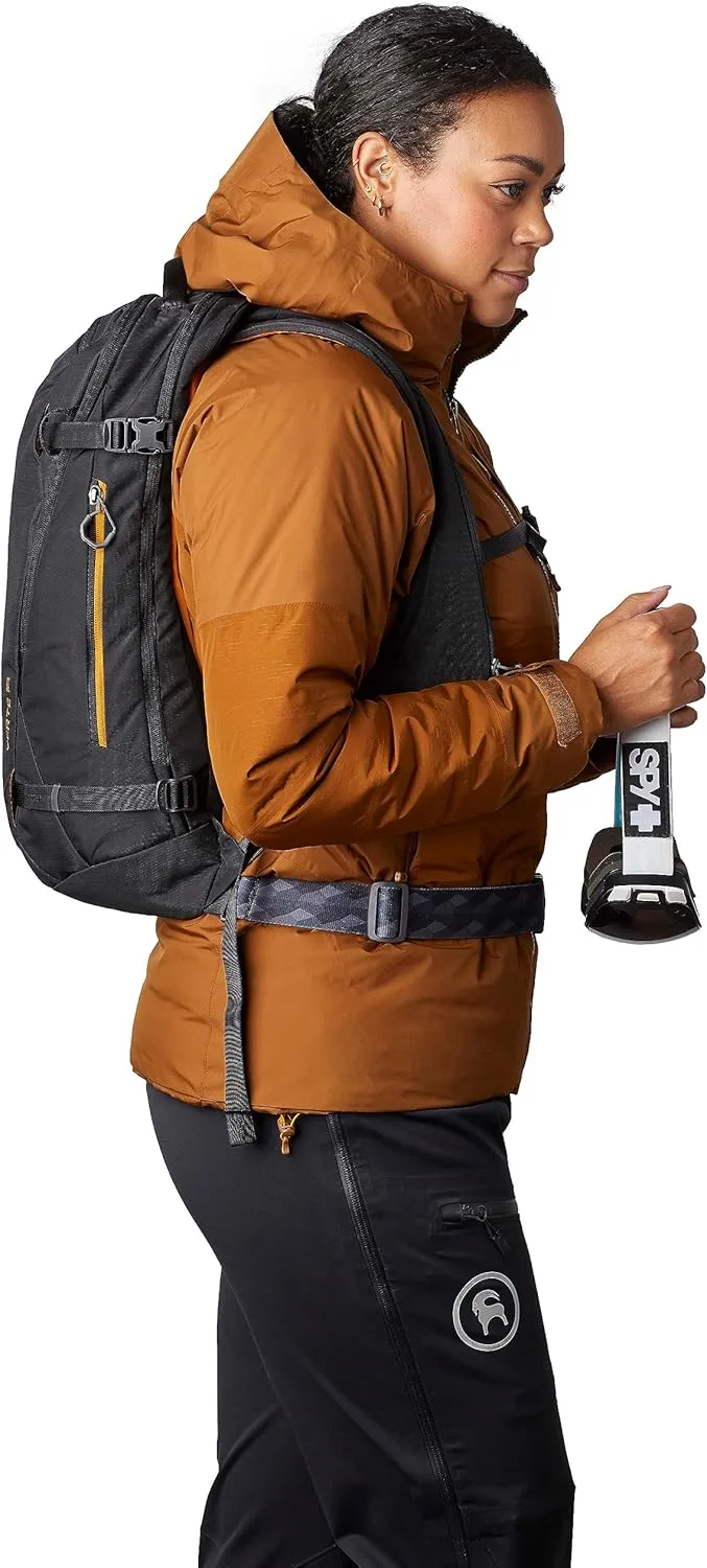 Gregory Verte 18L Unisex Skiing & Snowboarding Backpack, Carry Skis, Snowboard, Insulated Hydration Sleevee For Water Bladders (Reservoir Not Included), Medium/Large, Coyote Midnight