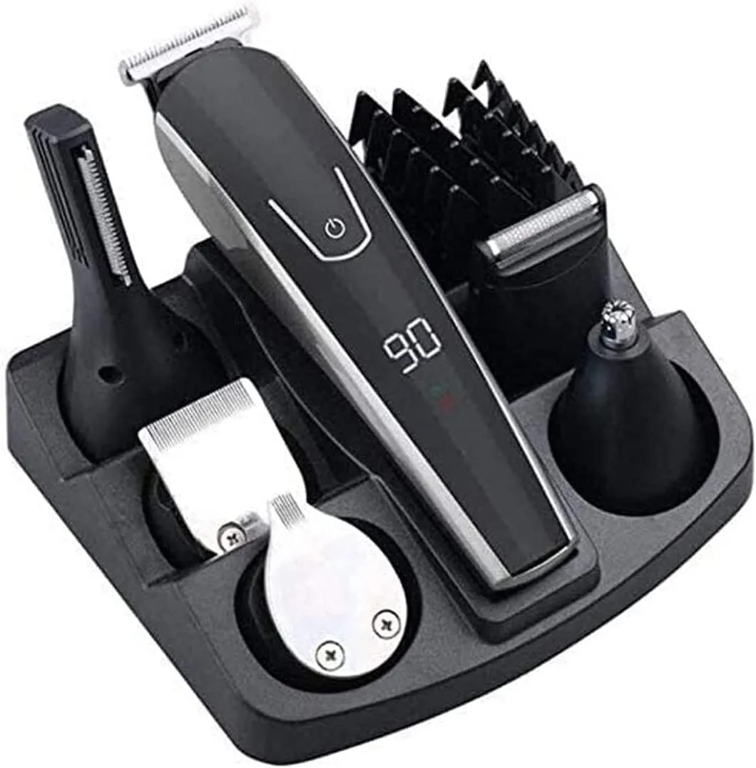 Hair Clippers for Men, 6 in 1 Hair Clipper Beard Trimmer Kit for Men Cordless Hair Mustache Trimmer Hair Cutting Groomer Kit Precision Trimmer Waterproof USB Rechargeable