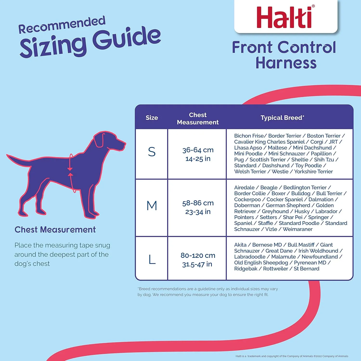 HALTI Front Control Harness - To Stop Your Dog Pulling on the Leash. Adjustable, Lightweight and Easy to Use. Anti-Pull Dog Training Harness for Small Dogs (Size S)