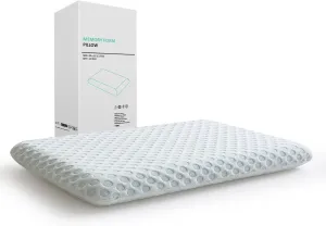 Hcore Ultra Thin Pillow 2.75" Stomach Sleeping, Slim Pillow for Side Back Stomach Sleepers, Gel Infused Memory Foam Pillow with Two-Sided Pillow - CertiPUR-US - Standard
