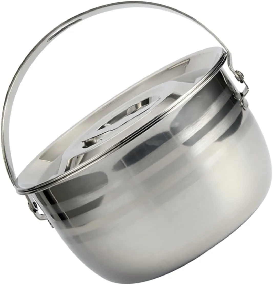 Healifty 1pc High Capacity Non Stick Stew Pot with Handle Cooking Ware for Household Use for Soup and Stewing Meat for Outdoor Camping