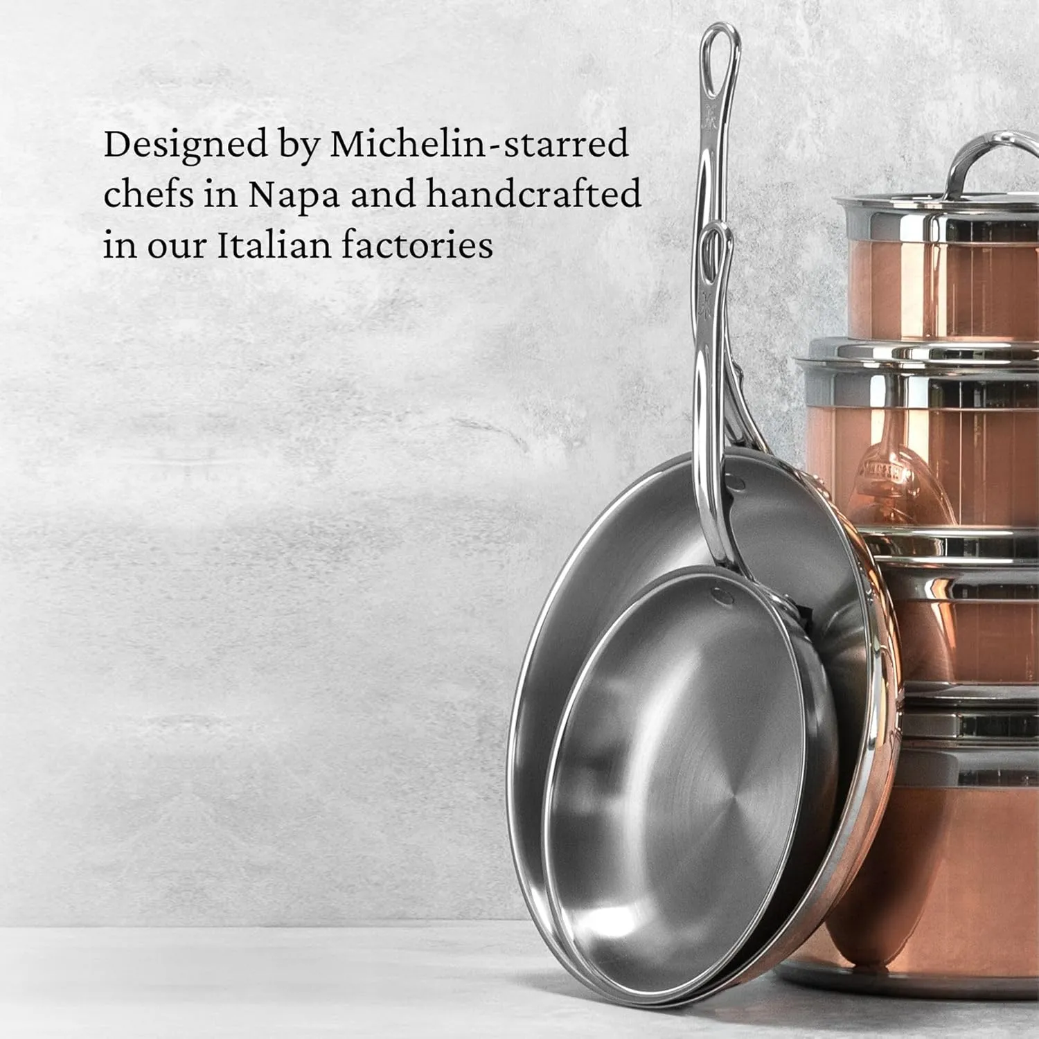 Hestan - CopperBond Collection - 100% Pure Copper 10-Piece Ultimate Cookware Set, Induction Cooktop Compatible