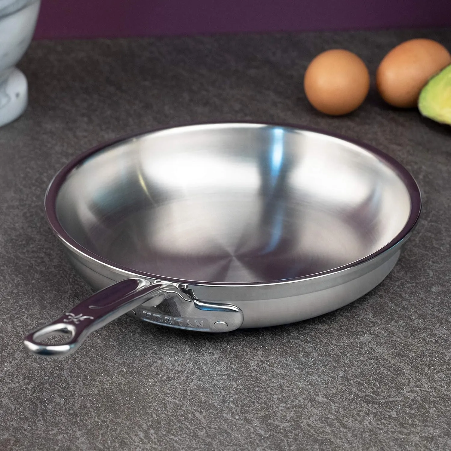 Hestan - ProBond Collection - Professional Clad Stainless Steel Frying Pan, Induction Cooktop Compatible, 8.5-Inch