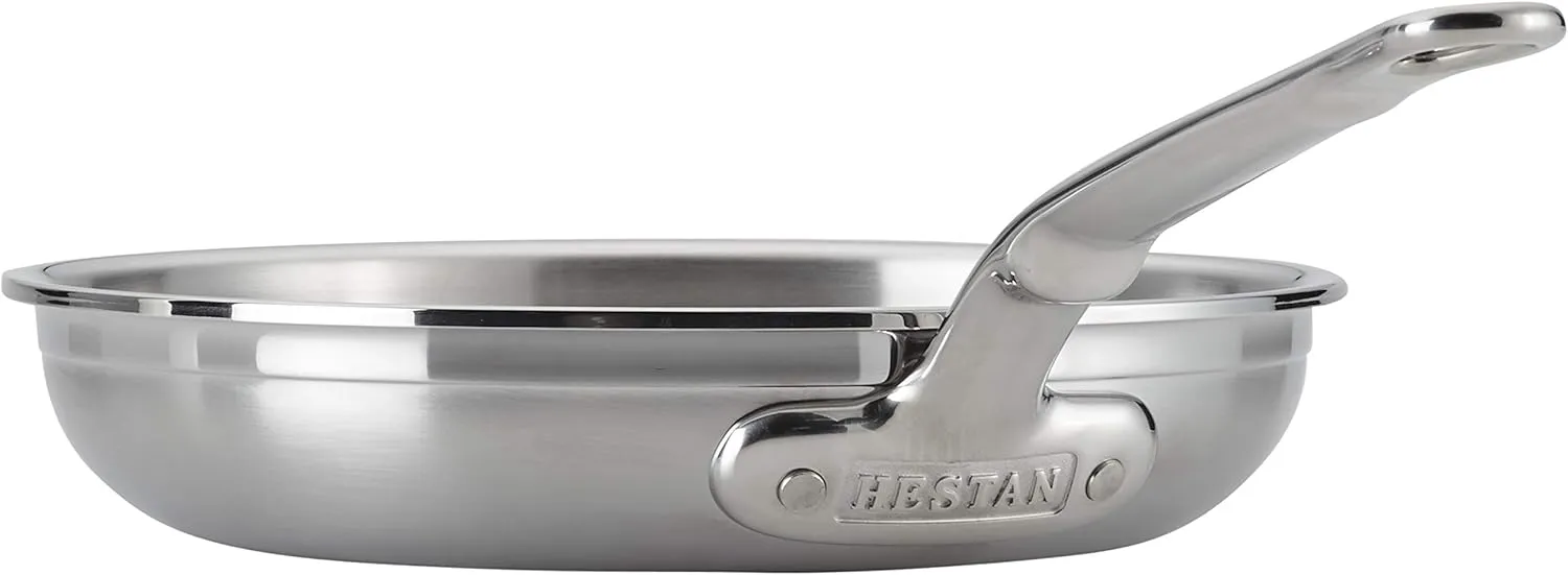 Hestan - ProBond Collection - Professional Clad Stainless Steel Frying Pan, Induction Cooktop Compatible, 8.5-Inch