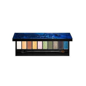 Highly Pigmented Eyeshadow Palette , 10 Colors Matte Shimmer Glitter Metallic Eyeshadow Palette Water proof Blendable Long Lasting Natural Colors Make Up Eyeshadow Cosmetics Gift Kit-Great for Travel (#02)