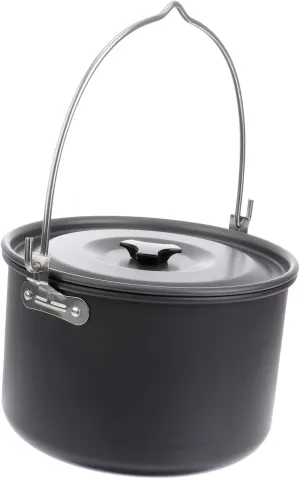 Hiking Cookware 4l Aluminum Camping Pot Stainless Camping Pans for Cooking Alternative for Outdoor Activities