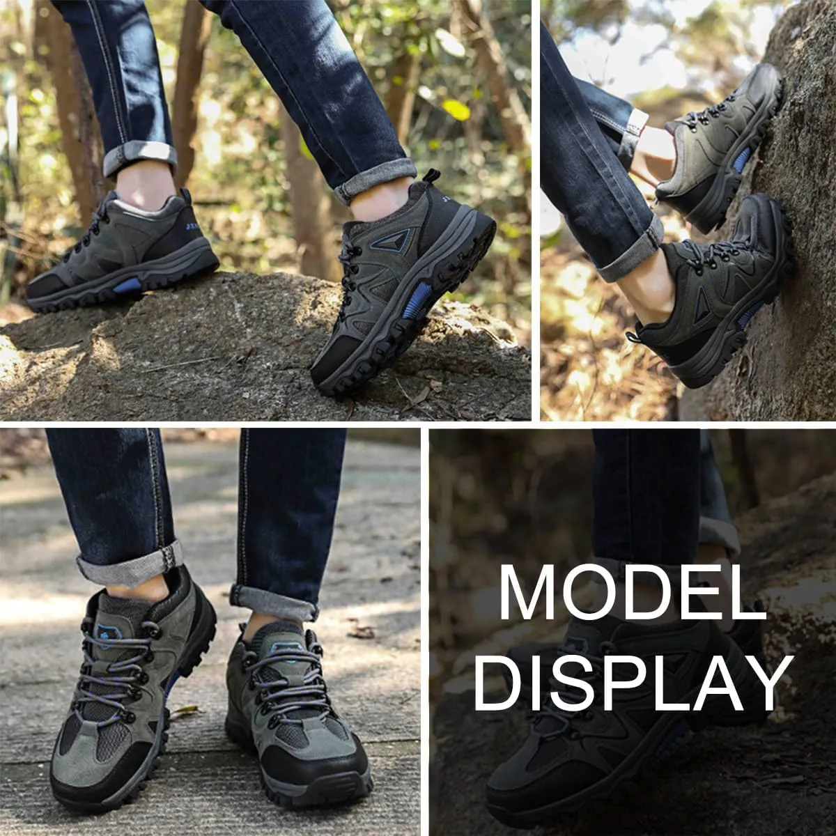 Hiking Shoes Mens Waterproof Mountain Trekking Shoes Men Breathable Walking Shoes Outdoor Sports Running Camping Climbing