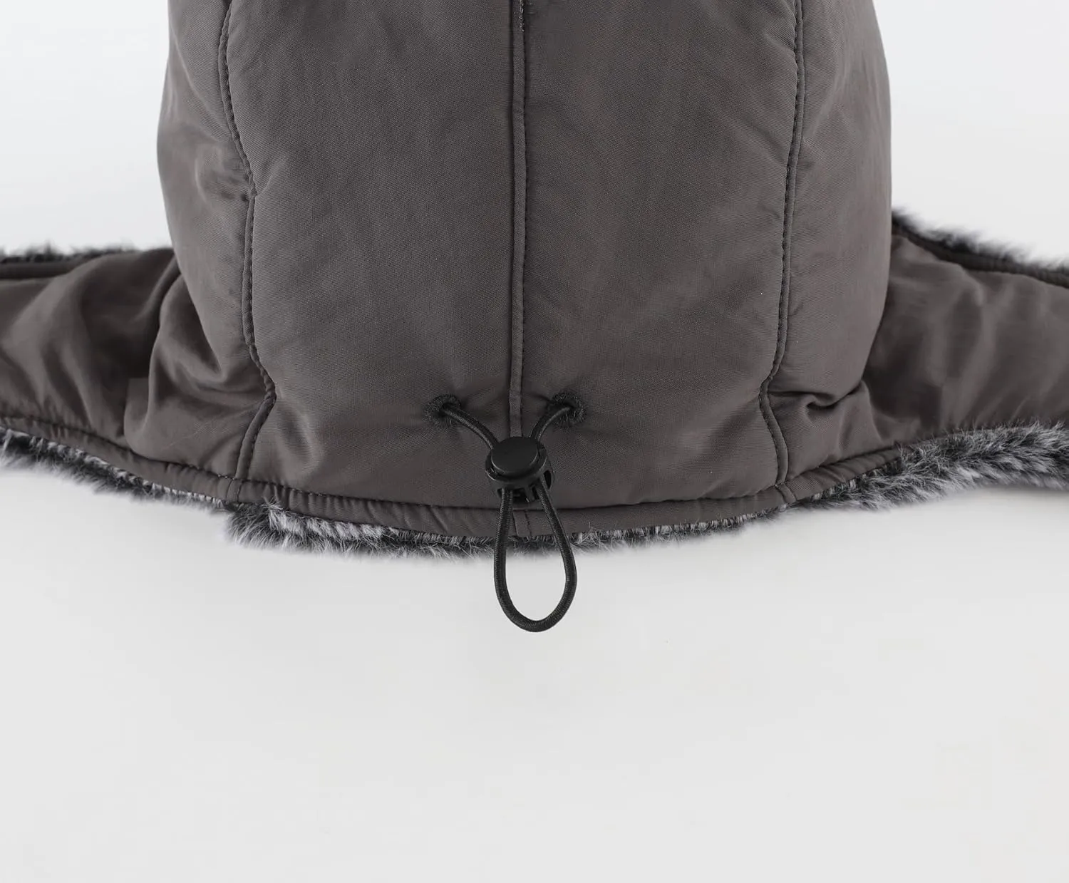 Home Prefer Faux Fur Trooper Trapper Hat for Men Warm Mens Winter Hat with Earflaps Ushanka Hunting Hat Reflective Brim