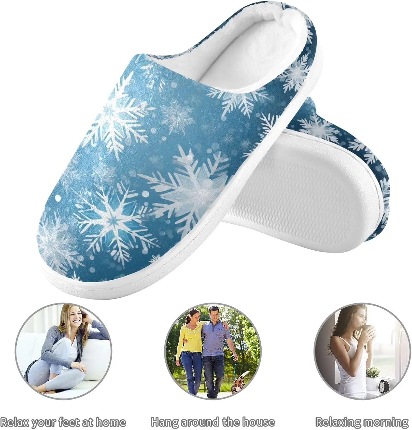 House Fuzzy Slippers Halloween Skull Unicorn Anti-Slip Warm Shoes for Womens & Men 20848736