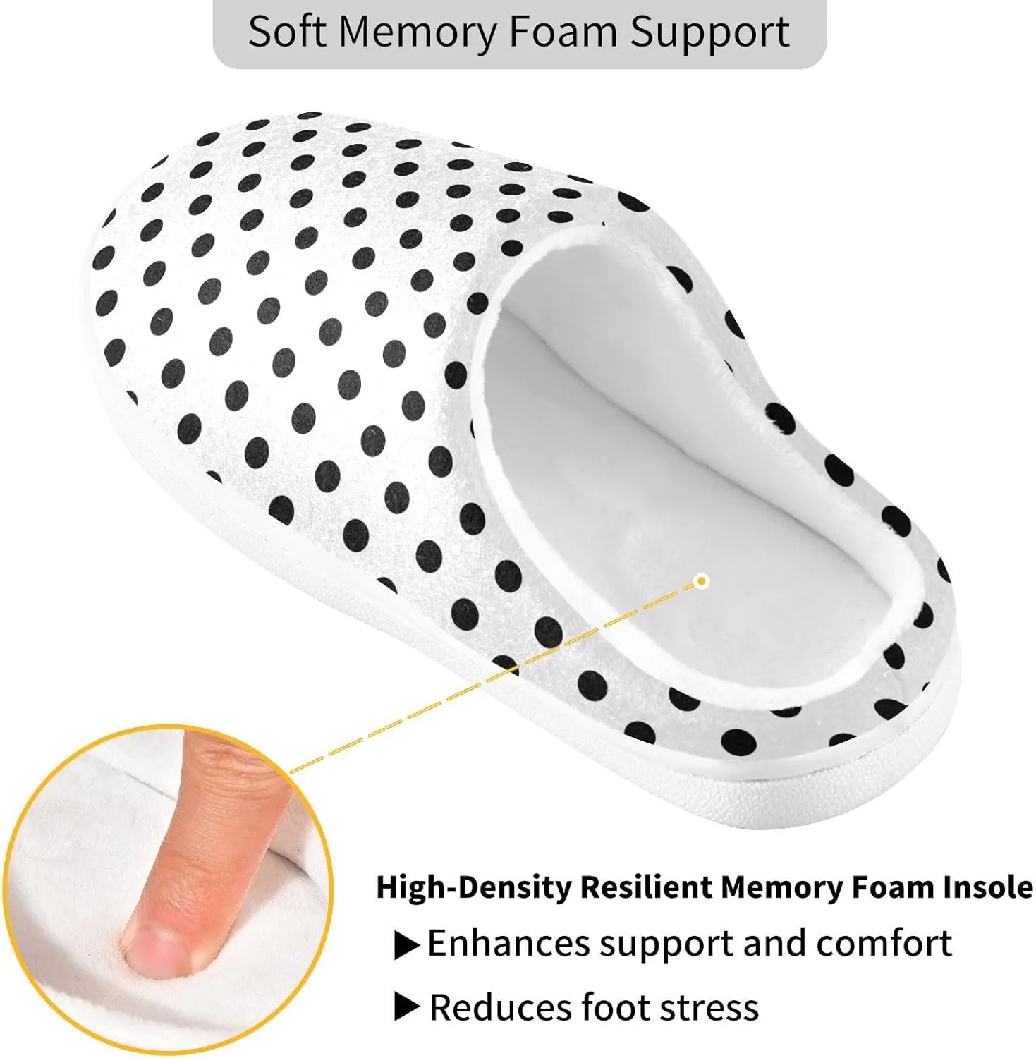 House Slippers for Women Home Shoes for Bedroom Hotel Travel Spa